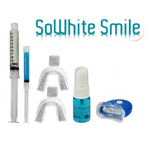 Kit 10Ml Lampe blanchiment des dents "zero peroxyde" + activateur anti-tache + gel remineralisant- 