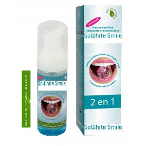 Duo mousse dentifrice blanchissant