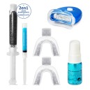Kit complet blanchiment des dents 2 en 1 avec charbon actif"zero peroxyde" + activateur anti-tache- 