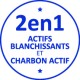 Kit complet blanchiment des dents 2 en 1 avec charbon actif"zero peroxyde" + activateur anti-tache- 